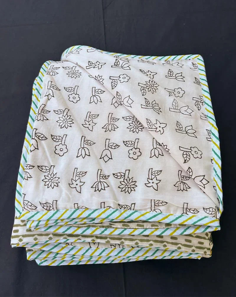 Harpi Organic Hand Block Printed Blanket