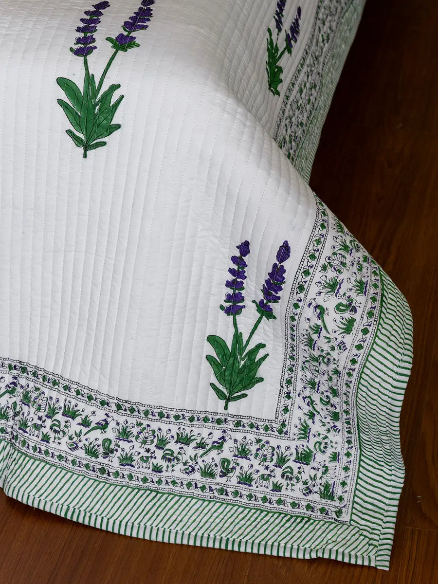 Lavender Cotton Bedspread