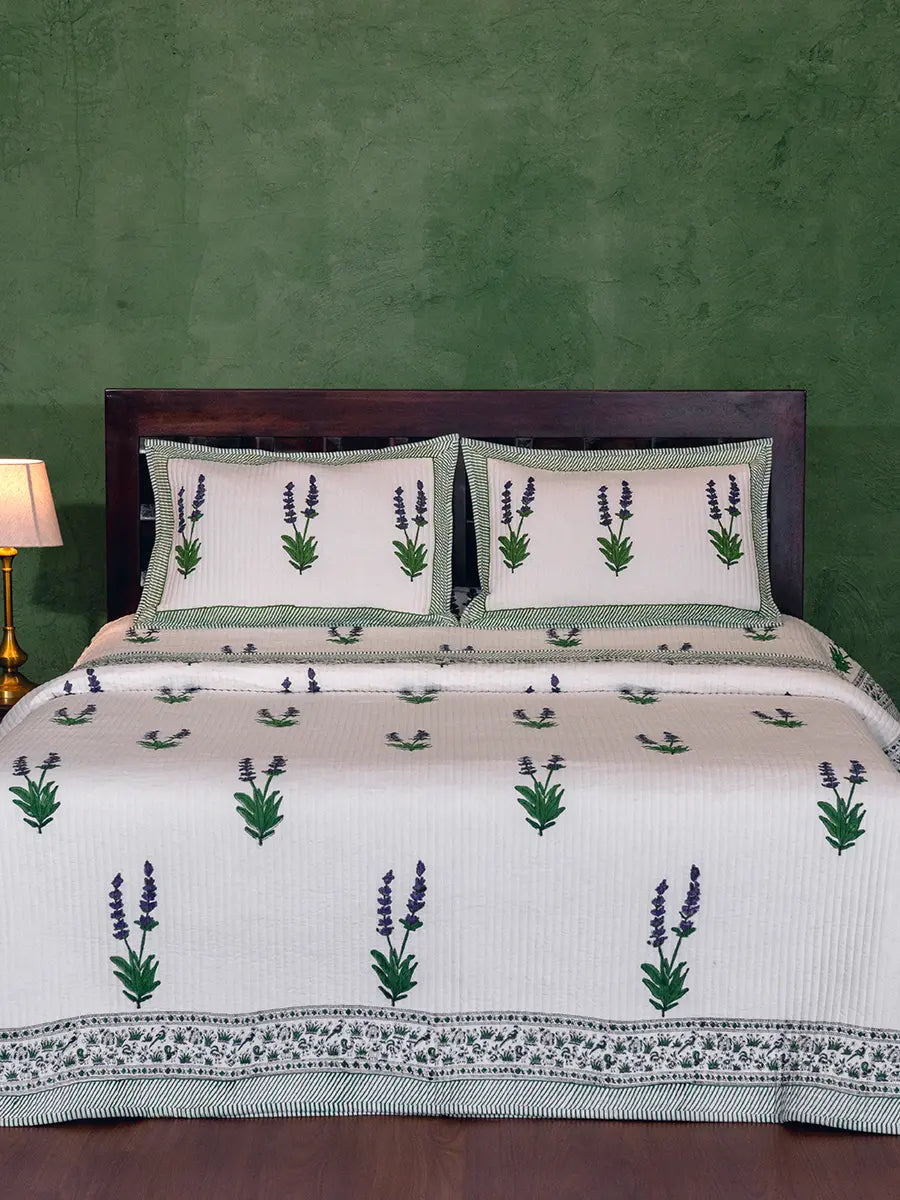Lavender Cotton Bedspread