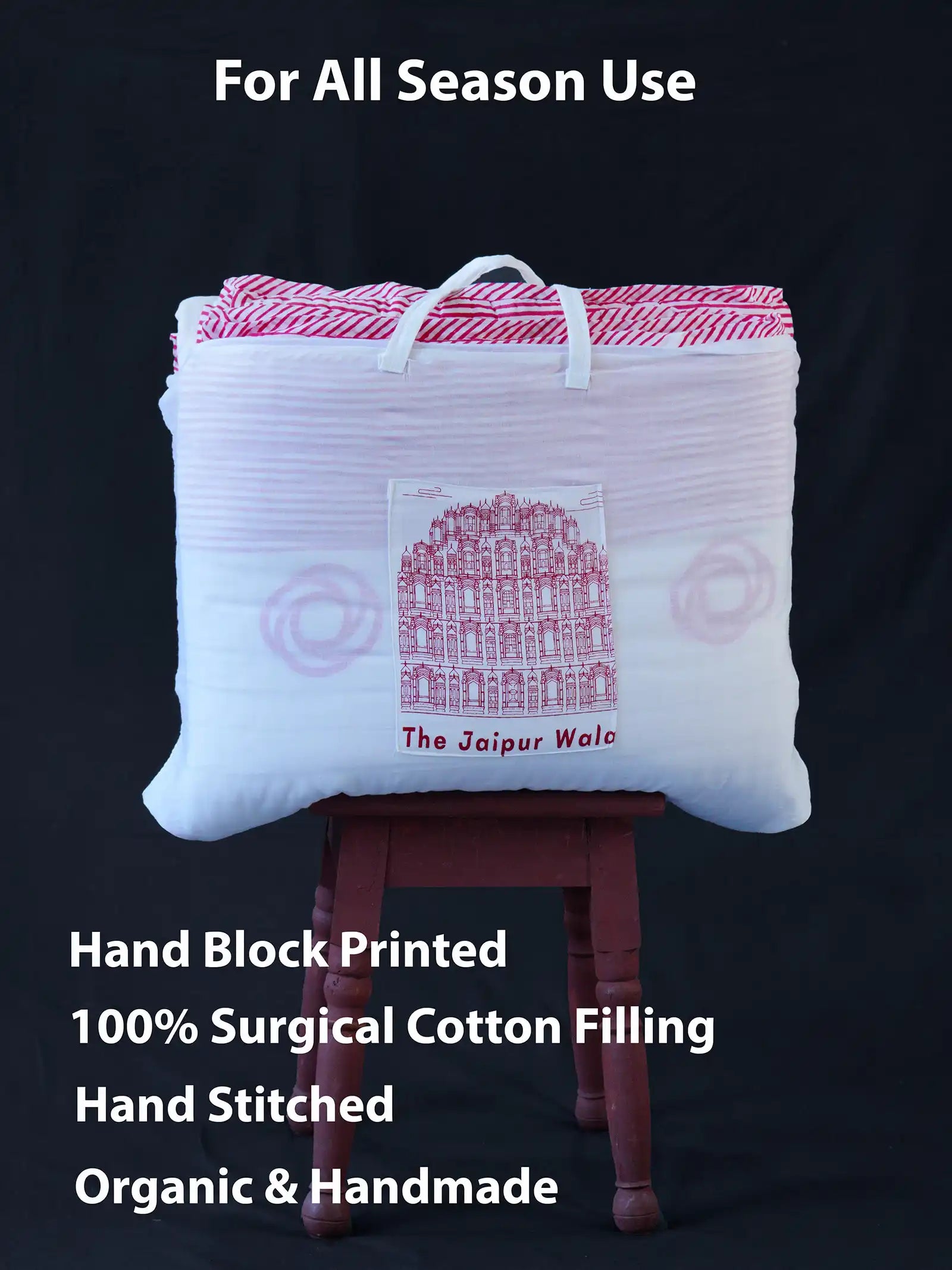 Loom Hand Block Muslin Quilt