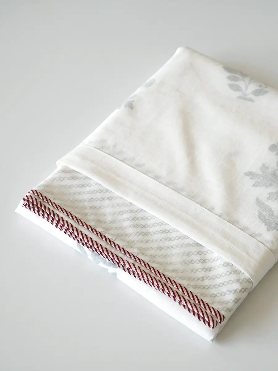 Lush Bloom Organic Muslin Blanket — Hand Block Printed