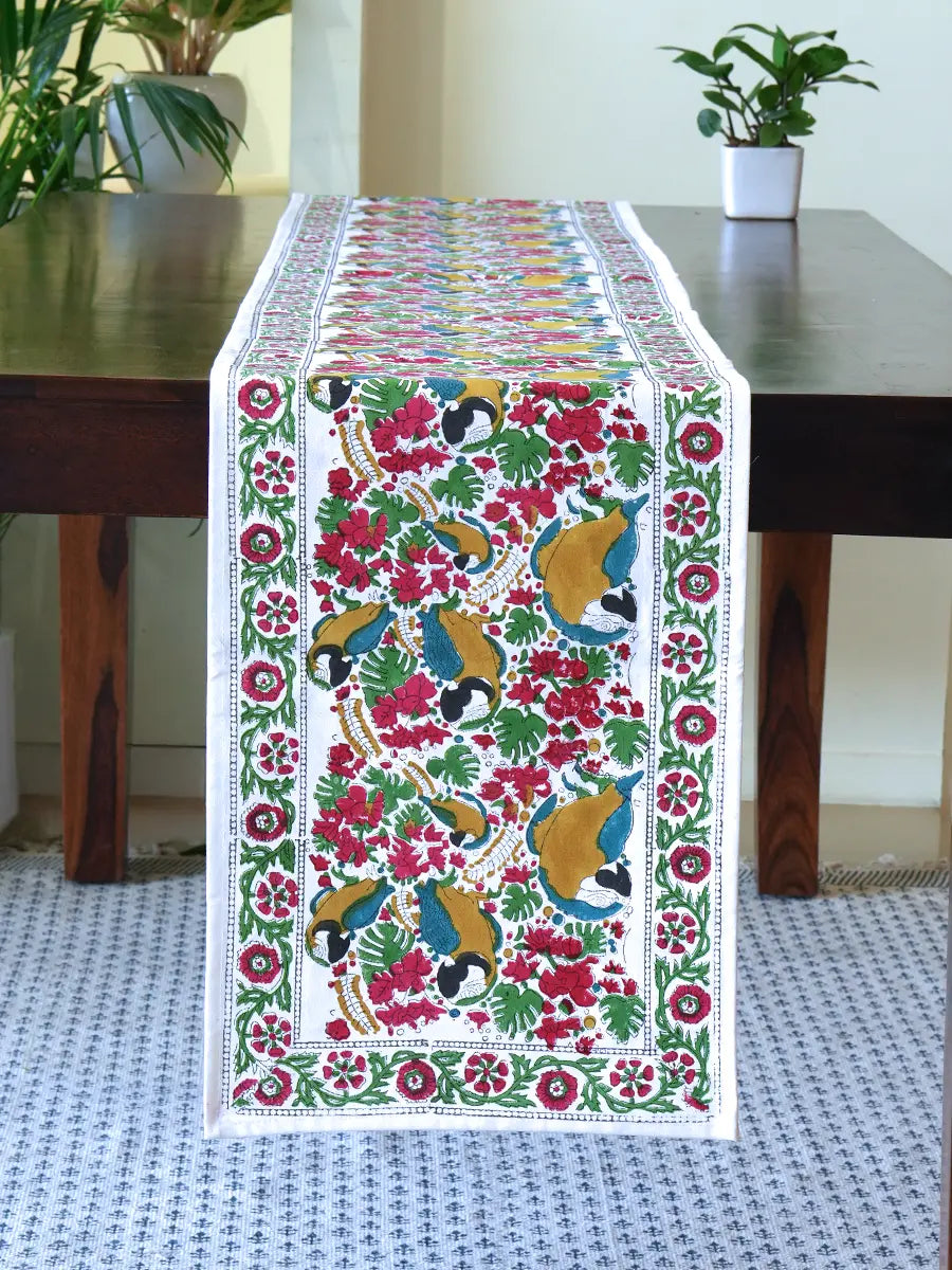 Macaw Table Runner