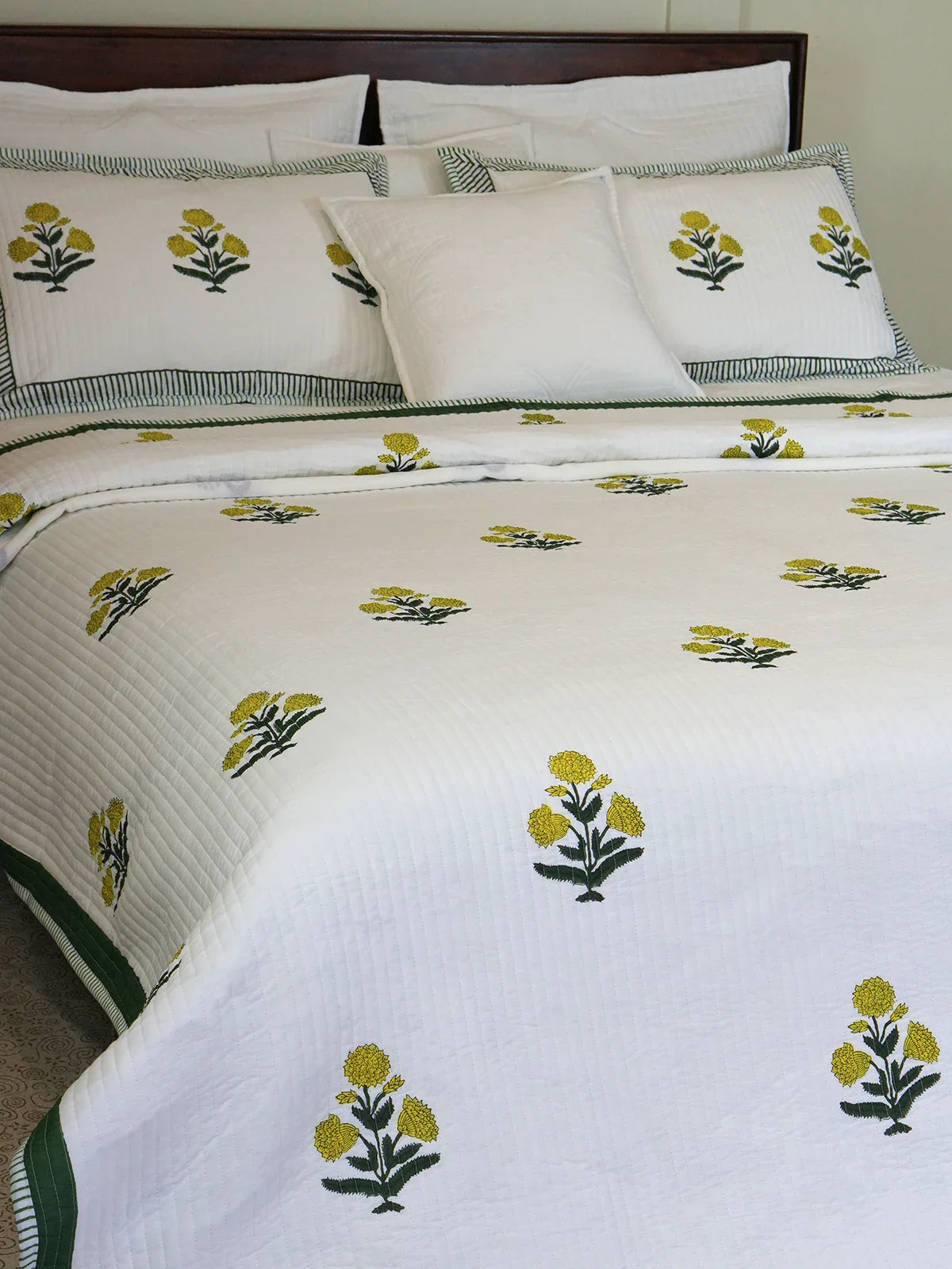 Marigold Cotton Bedspread