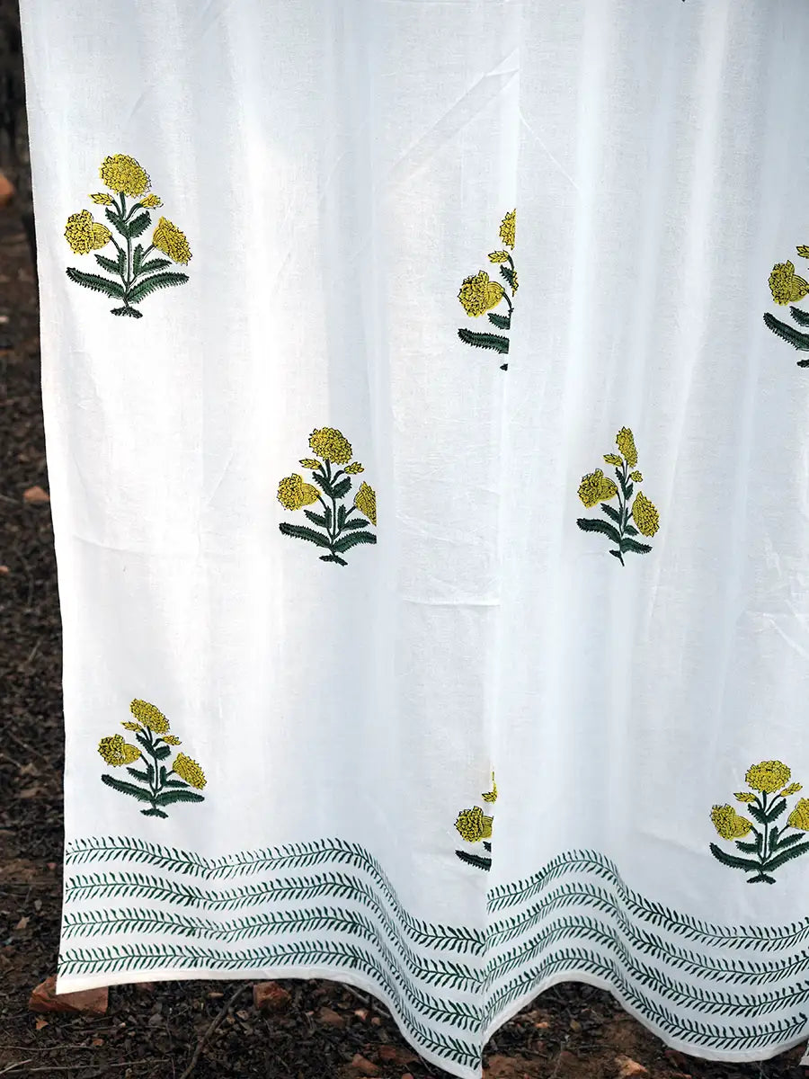 Marigold Cotton Curtain