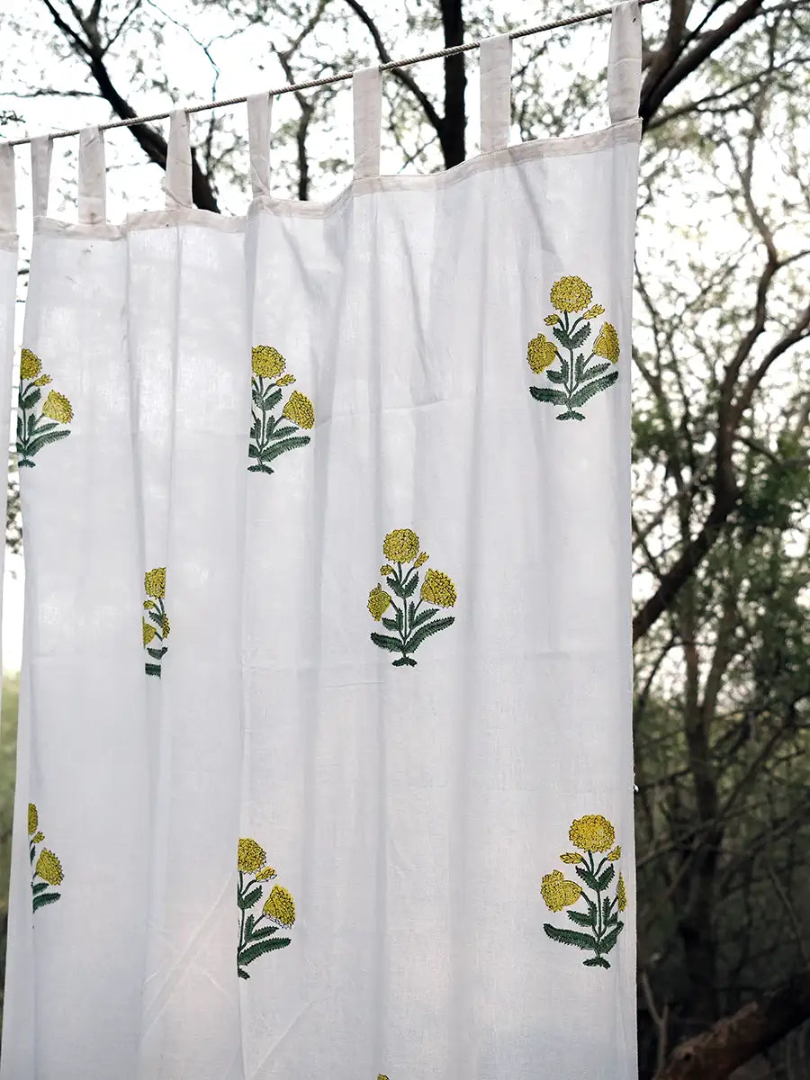 Marigold Cotton Curtain