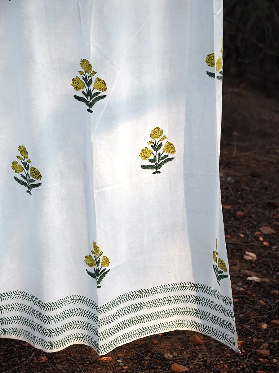 Marigold Cotton Curtain