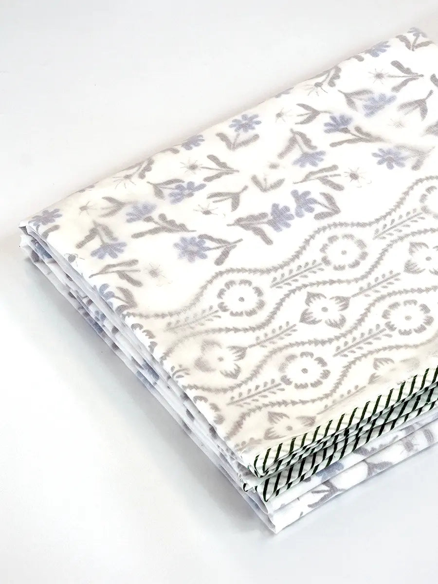 Neelora Organic Muslin Blanket — Hand Block Printed