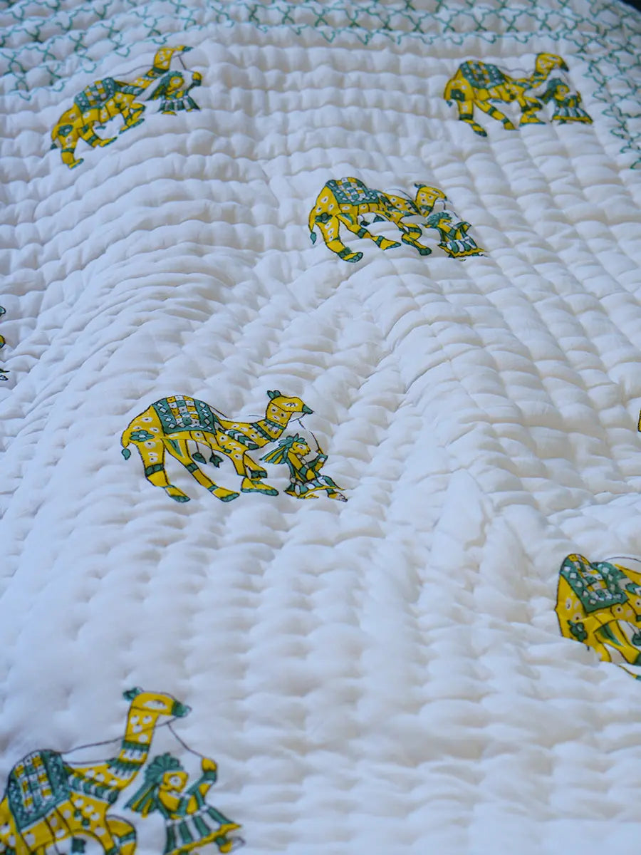 Desert Hand Block Muslin Quilt