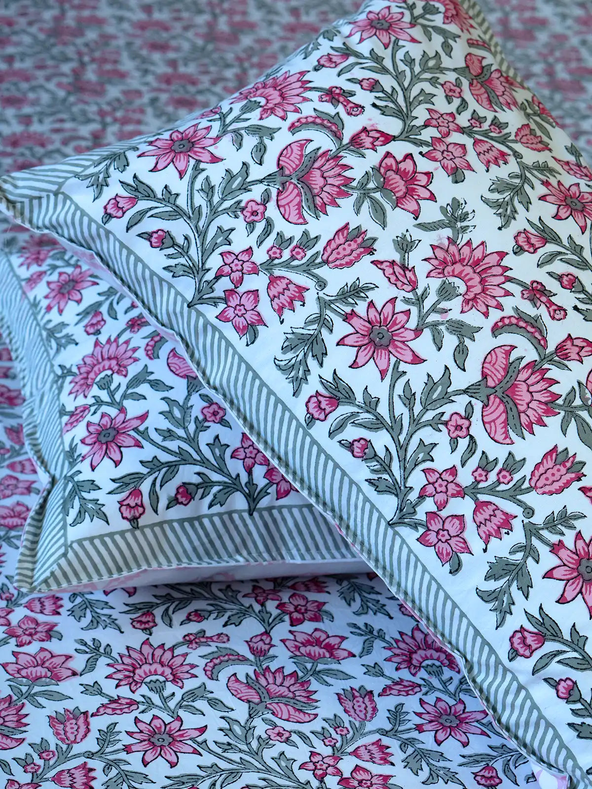 Pink City Organic Percale Cotton Bedsheet