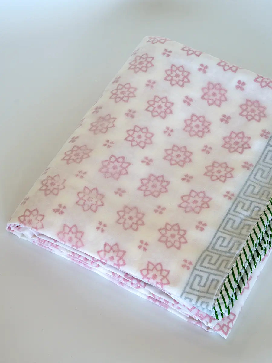 Pink Star Organic Cotton Blanket