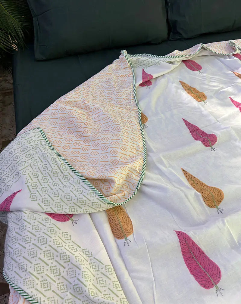 Sapna Organic Hand Block Printed Blanket