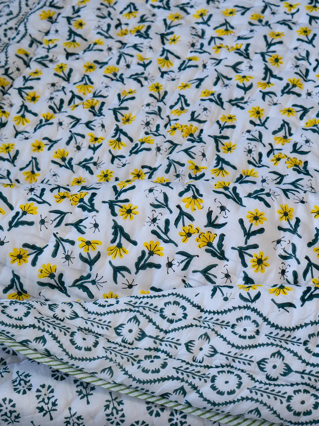 Sunora Hand Block Muslin Quilt