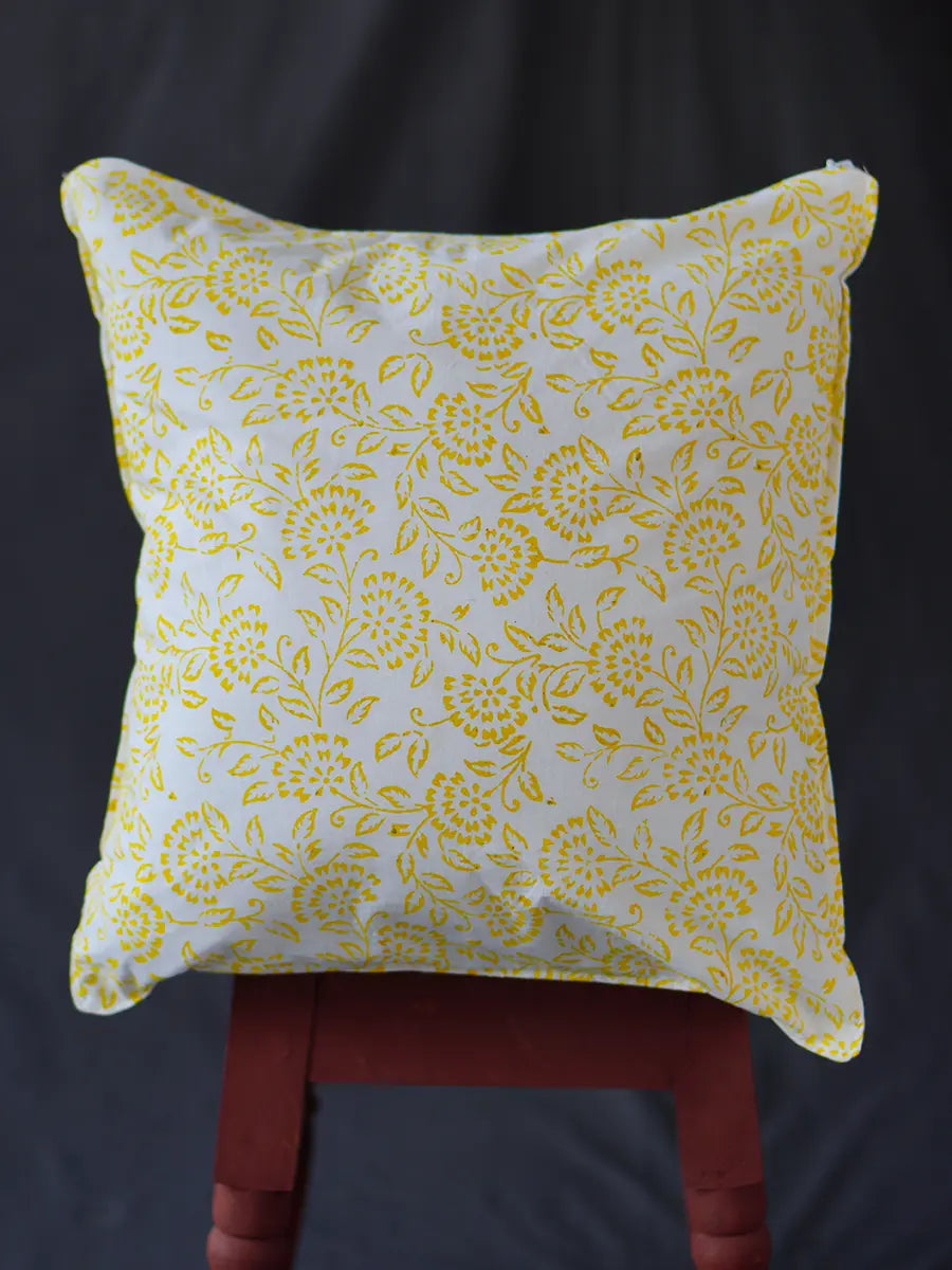 Susan Hand block percale pillow cover