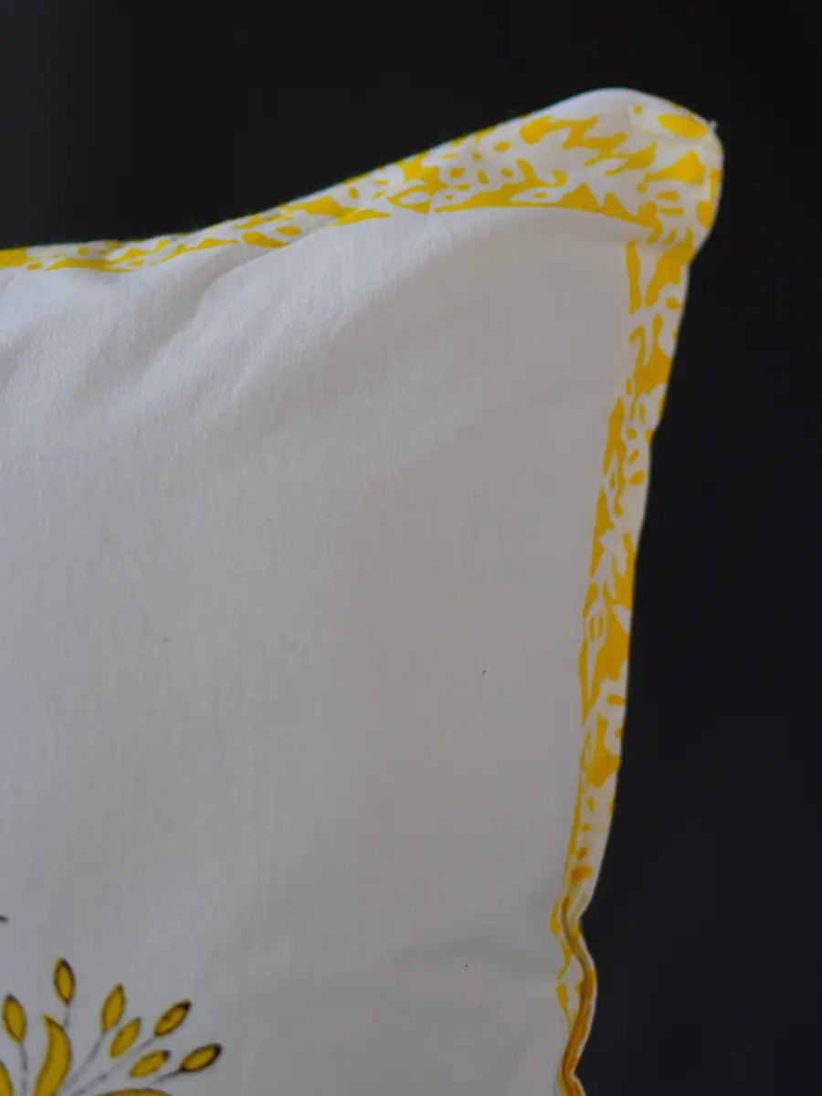 Susan Hand block percale pillow cover