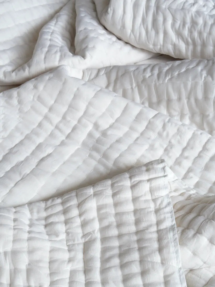 White Organic Muslin Quilt