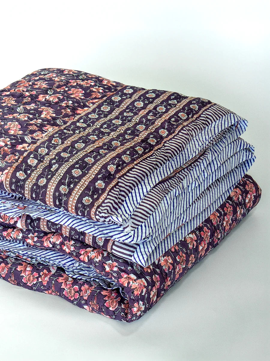 Winter Special Muslin Quilt - Gulab Bagh