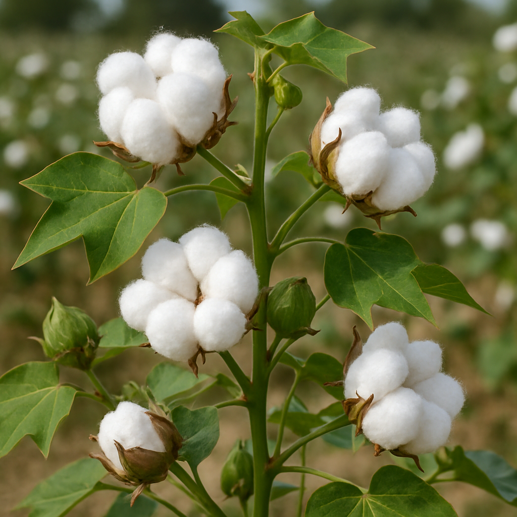 raw plant cotton